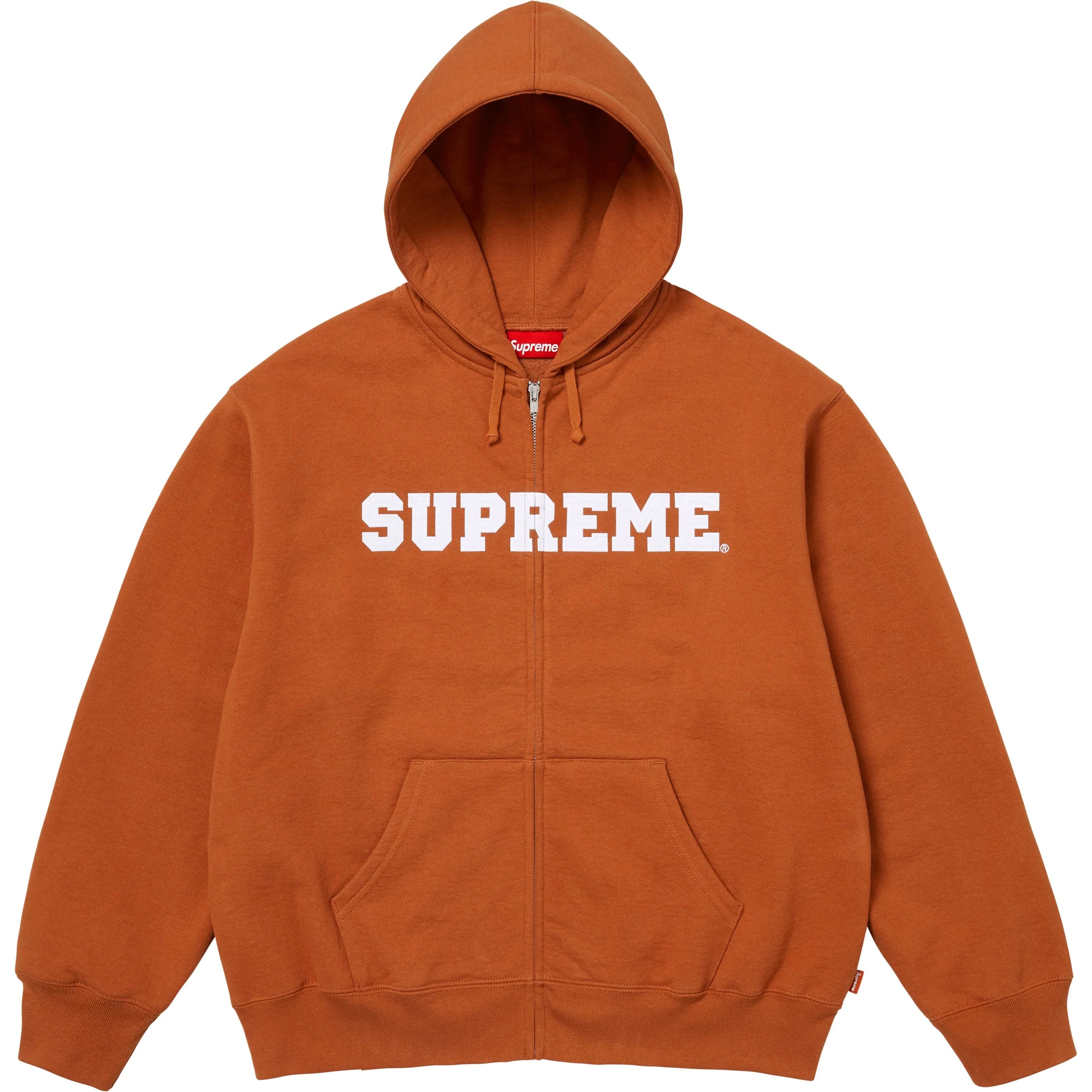 Collegiate Appliqué Zip Up Hooded Sweatshirt view 8